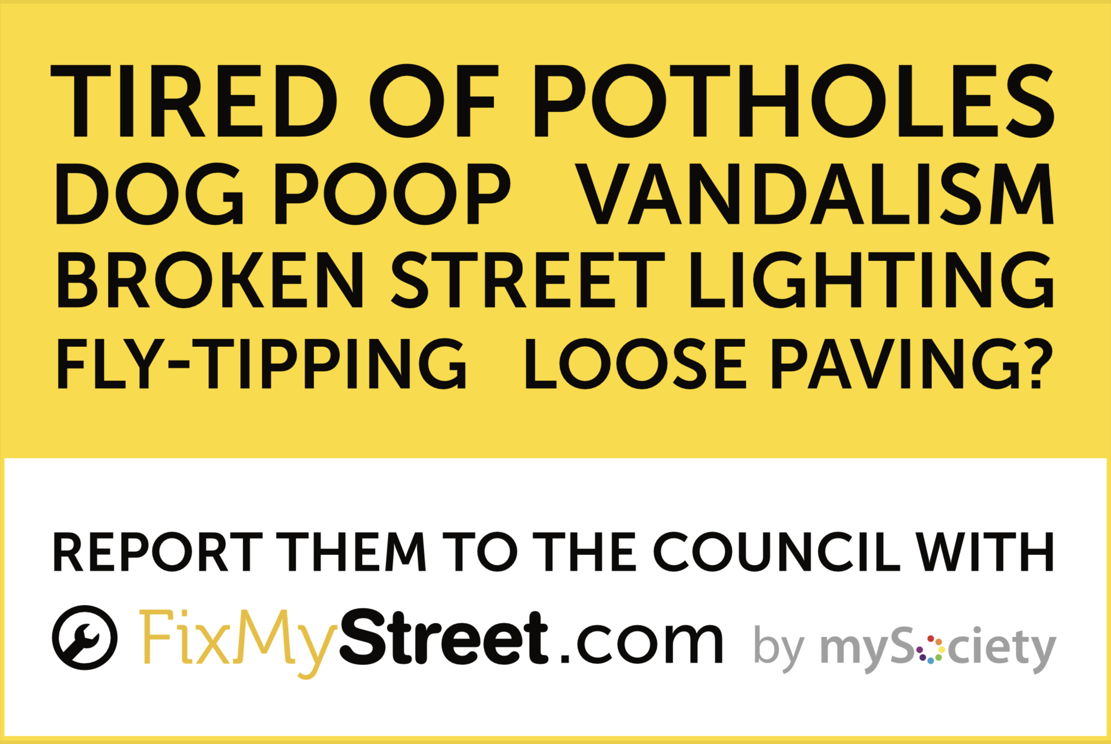 FixMyStreet – how to report common street problems ….